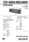 CDX-4000X Service Manual