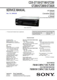 CDX-GT230 Service Manual