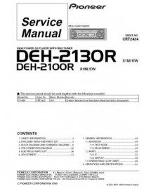 DEH-2100R Service Manual