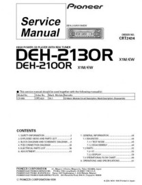 DEH-2130R Service Manual