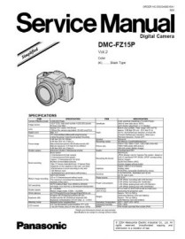 Lumix DMC-FZ15 Service Manual