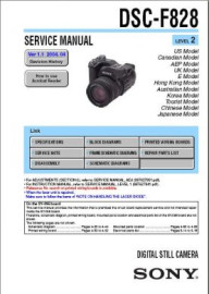 Cybershot DSC-F828 Service Manual