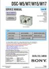 Cybershot DSC-W5 Service Manual