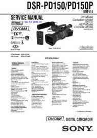 DSR-PD150P Service Manual