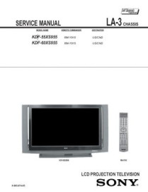 KDF-60XS955 Service Manual