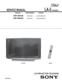 KDF-E60A20 Service Manual