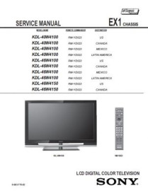 KDL-40W4100 Service Manual