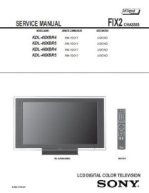 KDL-40XBR4 Service Manual