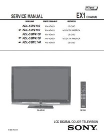 KDL-52V4100 Service Manual