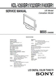 KDL-V32XBR1 Service Manual