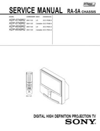 KDP-57XBR2 Service Manual