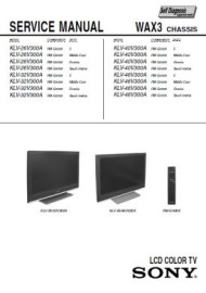 KLV-46V300A Service Manual