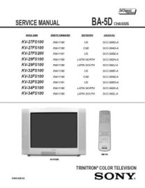 KV-27FS100 Service Manual