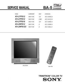 KV-29FS12 Service Manual