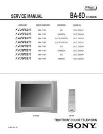 KV-29FA210 Service Manual