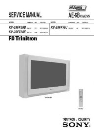 KV-28FX68U Service Manual