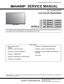 LC-60C6400U Service Manual