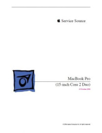 MacBook Pro 15 Inch (Core 2 Duo) Service Manual