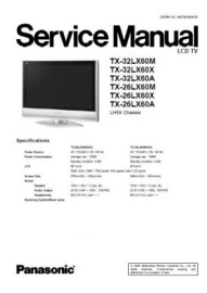 TX-26LX60 Series Service Manual