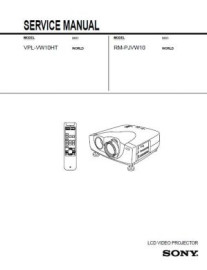 VPL-VW10HT Service Manual