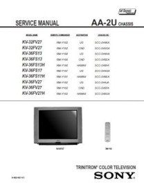 KV-36FS13H Service Manual