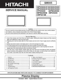 42PD5100 Service Manual