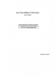 Travelmate c310 Series Service Manual