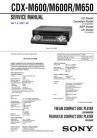 CDX-M600R Service Manual