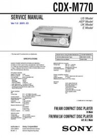 CDX-M770 Service Manual