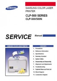 CLP-500 Service Manual