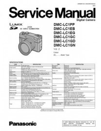 Lumix DMC-LC1 Service Manual