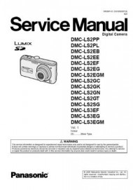 Lumix DMC-LS2 Service Manual