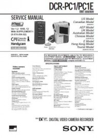 DCR-PC1 Service Manual