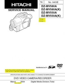 DZ-MV550A Service Manual