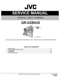 JVC GR-D250US Service Manual