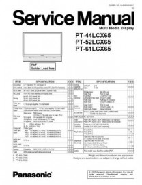 PT-61LCX65 Service Manual