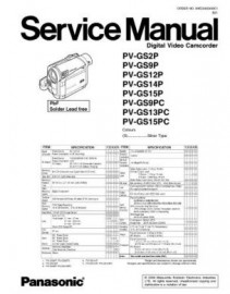 PV-GS9P Service Manual