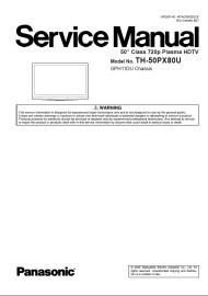 TH-50PX80U Service Manual