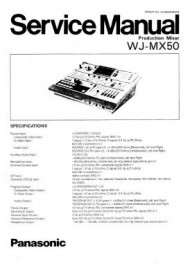 WJ-MX50 Service Manual