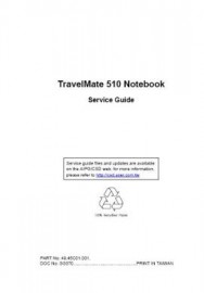 Travelmate 510 Series Service Manual